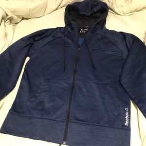 Dark blue REEBOK hoodie sweater size small